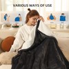Electric Throw Blanket Heated Blanket Throw with 5 Heating Levels