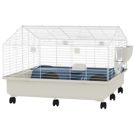 Rolling Small Animal Cage 35 X 35 X 25 In With Water Bottle For Rabbits Hedgehogs Guinea PigsColor: default Color