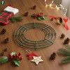 Kritkin 12 Pack Christmas Wire Wreath Frames Round Metal Wreath