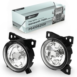 P SEPEY Kenworth T660 Fog Lights, Fog Lamps with Bulbs for 2008-2015 Kenworth T660, Peterbilt 579 587, A Pair(Left and Right)