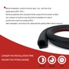 Aroilder EPDM Rubber Seal Strip, Self-Adhesive D Shape Rubber Weather