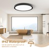 24 Inch Large LED Flush Mount Ceiling Light, 50W, 5480LM,