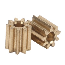 Pack of 2 Mini Motor Gear 9 Teeth 5 mm Brass Motor Sprocket Replacement Sprocket Gear for Duplo Intelli Lok Module 0.4
