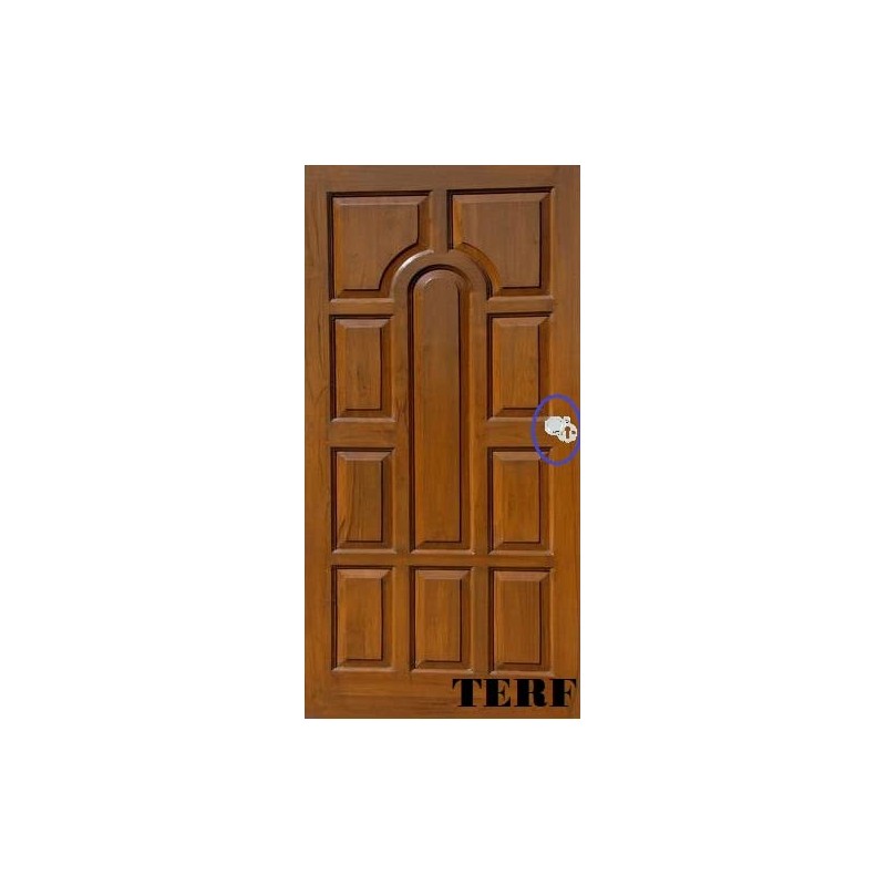 TERF® Polished Chrome Escutcheon Covered 35mm Keyhole Cover Escutcheon including
