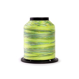 Finesse Hilo abigarrado | 100% poliéster, 3 capas, 50 wt | Conos de hilo apilables de 1100 yardas para acolchado y coser... (campamento de verano)