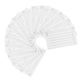 iplusmile 15pcs Golf Scorecard Organizer Coated Scorecards for Recording Golf Compact for Easy Carrying Course Elegant Design for Sophisticated Golfing