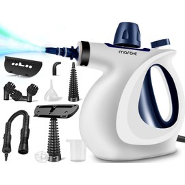 Handheld Pressurized Steam Cleaner with 11-Piece Accessory Set, Multi-Surface Steamer for Cleaning, All Natural Steam Cleaner for Home, Upholstery, Car, Floor, Kitchen and More