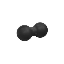 Fitness Mad Peanut Massage Ball, Double Lacrosse Ball for Myofascial Release, Trigger Point Therapy, Deep Tissue Massage & Relax Tight Muscles (Black)