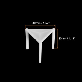 sourcing map Pizza Saver Stand, 100pcs - Plastic Tripod Stack for Pizza Boxes, Catering Boxes, Food Take Out Service, and Restaurant Container(White)