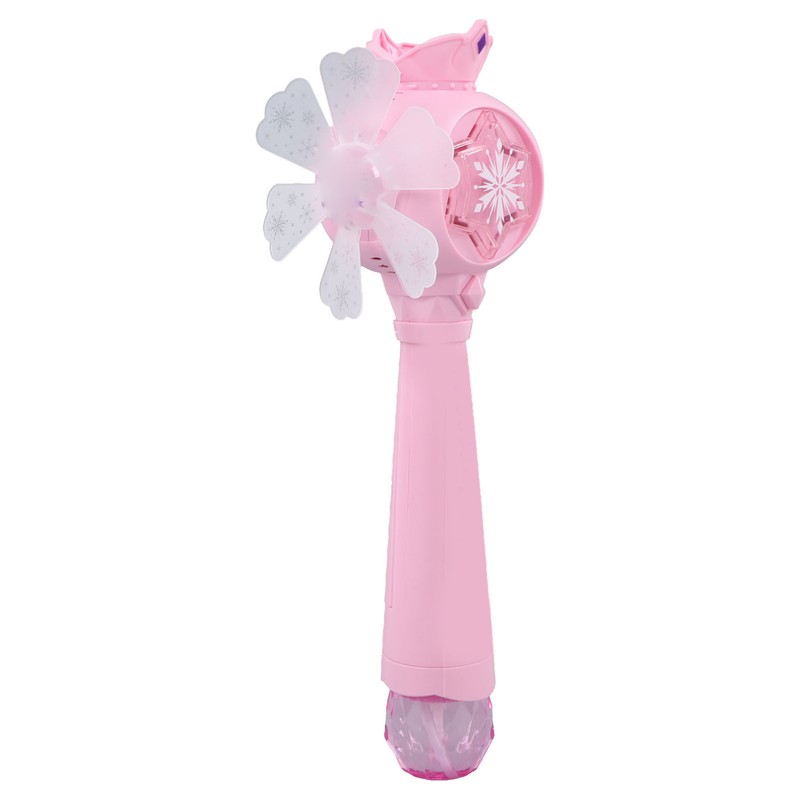 Musical Light Up Bubble Blower Innovative Hexagram Shape Princess Electric