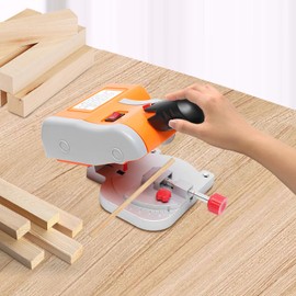 Mini Benchtop Cut Off Miter Saw, Hobby Crafts Mini Cuts Wood Metal Home Tools, 45°Miter Mini Benchtop Cut-off Saw, Chop Saw Wood Metal Saw for Hobby Crafts Wood Brass 110V 60 Hz 7800R/Min