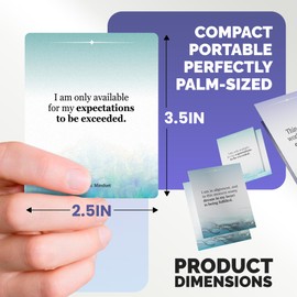 MK Magic Mindset – The Abundance Deck: 50 Positive Affirmation Cards for Women & Men | Manifestation Cards for Abundance, Motivation, Mindfulness & Self-Care | Daily Affirmation Cards