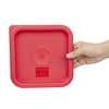 Hygiplas CF040 Square Red Lid to fit - 1.5/3.5Ltr