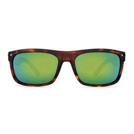 Kaenon Burnet Polarized Sunglasses (Matte Tortoise Gun, Ultra Coastal Green)