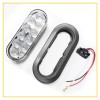 2X 6" 10 LED Oval White Trailer Truck Reverse Backup