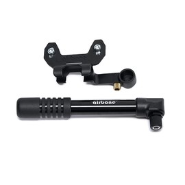 EyezOff Airbone ZT-514 Mini Bicycle Pump 160PSI with Valve Adapters and Mounting Bracket