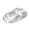 LEONTOOL 100 Loop Memory Wire Silver for Bracelet Making Memory
