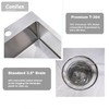 Comllen 15 x 15 inch Drop in Bar Sink, 18
