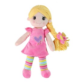 Snuggle Stuffs Twin Sister Plush 14" Doll, Pink