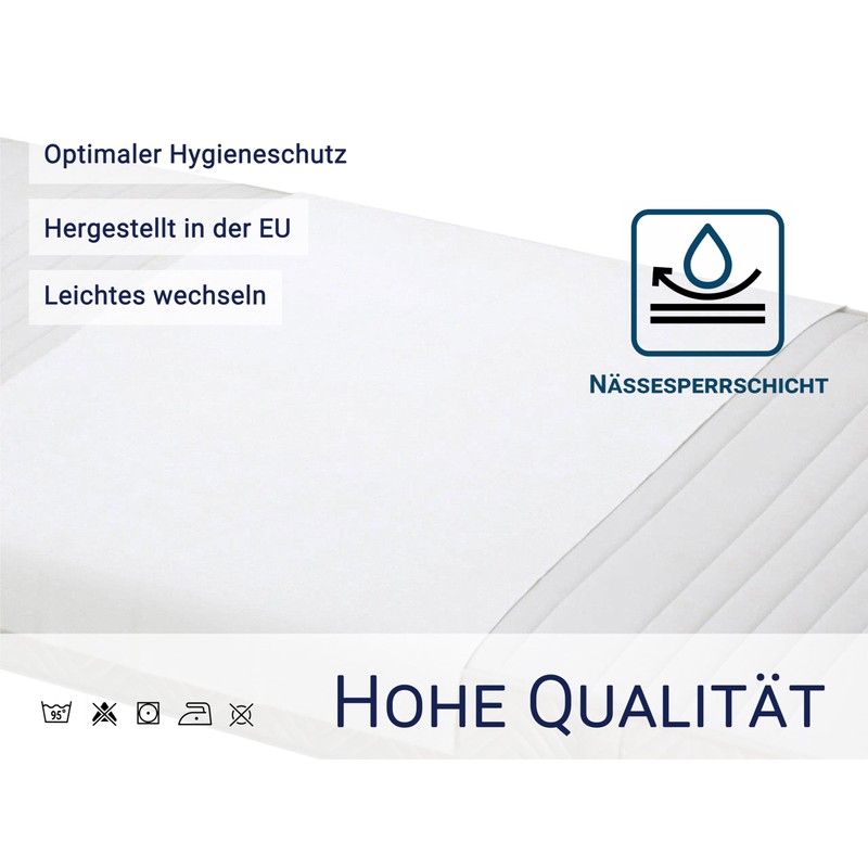 ZOLLNER Set of 2 Mattress Toppers in 50 x 70