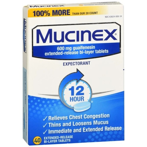 Mucinex Expectorant 12 Hour Extended-Relea