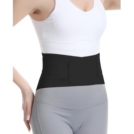 SJTJSPX Lendenwirbelgurt für Damen und Herren, Taillenschutz, Lendenwirbelstützgürtel mit doppelten Kompressionsriemen, untere Rückenstütze, Sportschutz, lindert Schmerzen