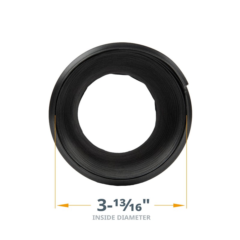 POWERTEC Black 70128 4-Inch Flexible Dust Collection Hose, 4 Inch