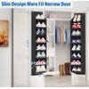 SLEEPING LAMB 2 Pack Narrow Over The Door Shoe Organizer