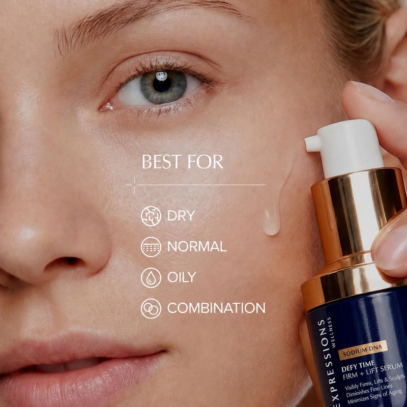 EXPRESSIONS WELLNESS PDRN Serum with Salmon DNA, Peptide, Retinol, CoQ10
