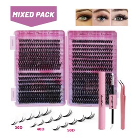 Kit De Extensión 640 Natural Lash Curl D 30d+40d+50d