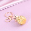 Cute Pineapple Shaped Rhinestone Keychain Car Bag Phone Purse Charm