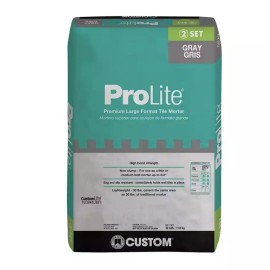 Custom ProLite Premium Large Format Tile Mortar - 30 lbs - Gray