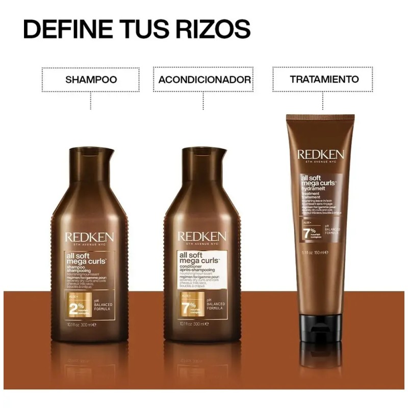 Acondicionador Redken All Soft Mega Curls Envase De 300 Ml