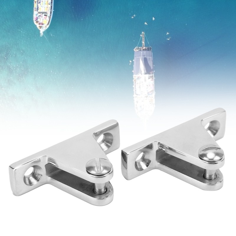 2pcs Bimini Top 90° Deck Hinge 316 Stainless Steel Heavy