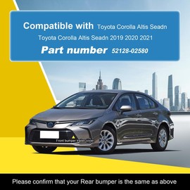 Car Front Bumper Tow Hook Cover Compatible with Toyota Corolla Altis Seadn 2019 2020 2021 Trailer Cover Cap 53128-02310 Downwind Grille Cover Towing Eye Cap Matte Black Left Driver Side