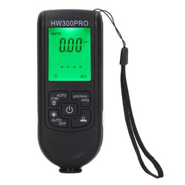 Medidor de Espesor de Pintura, Medidor de Espesor de Pintura Digital, ABS con Cuerda Portátil Función de Apagado Automático Medidor de Recubrimiento de Pintura para Exteriores