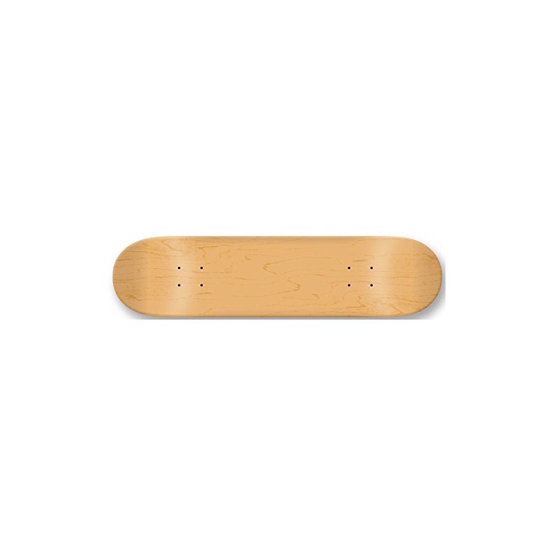 Blank Decks Warning Skateboard Deck (Natural)