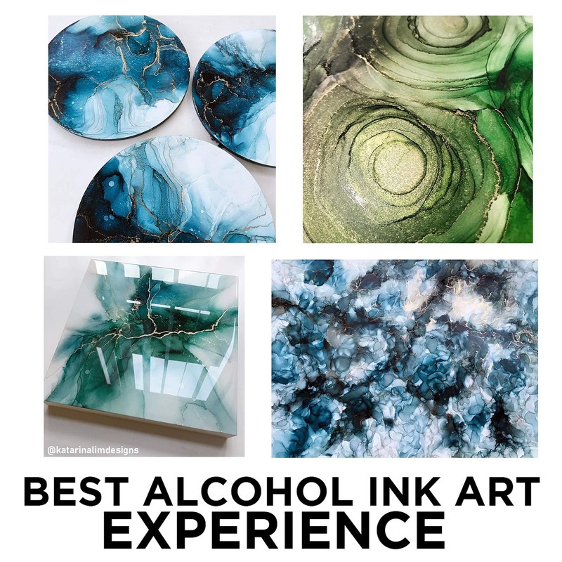 NARA Black Paper for Alcohol Ink Painting (360 GSM, Black