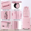 LARVENDER Expandable Carry On 3 Piece Luggage Set with Backpack