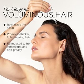 SeroVital Advanced Hair Thickening Serum – Maintain Natural Hair Color – Scalp Support – Multi Peptide Plant-Based Formula - Lightweight and Non-Greas