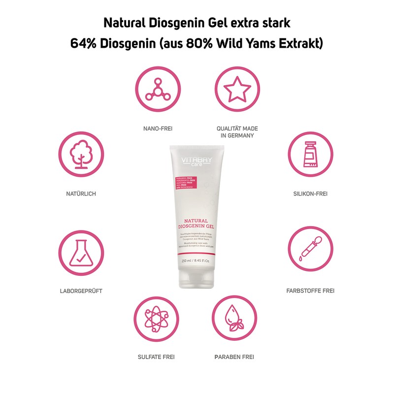 Vitabay Natural Diosgenin Cream with Yam Root 250 ml -