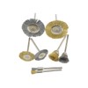 TOVOT 32 PCS(8 Type) Brass Wire Wheel Brushes