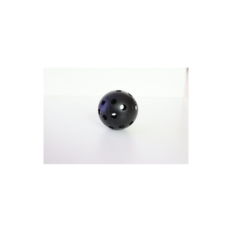 HOLZundEISEN Golf Balls Crossgolf (Black) Training Balls with Holes Pack