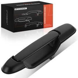 A-Premium Driver or Passenger Side Sliding Door Exterior Door Handle Compatible with Toyota Sienna 1998-2003, with Power Locks, Smooth Black, Replace# 69230-08020-C0