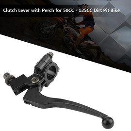 Folding Clutch Lever, Aluminum Clutch Handle, Easy Install Brake Clutch Levers with Perch for 50-125 Dirt Pit Bike, 22mm Diameter Handlebar
