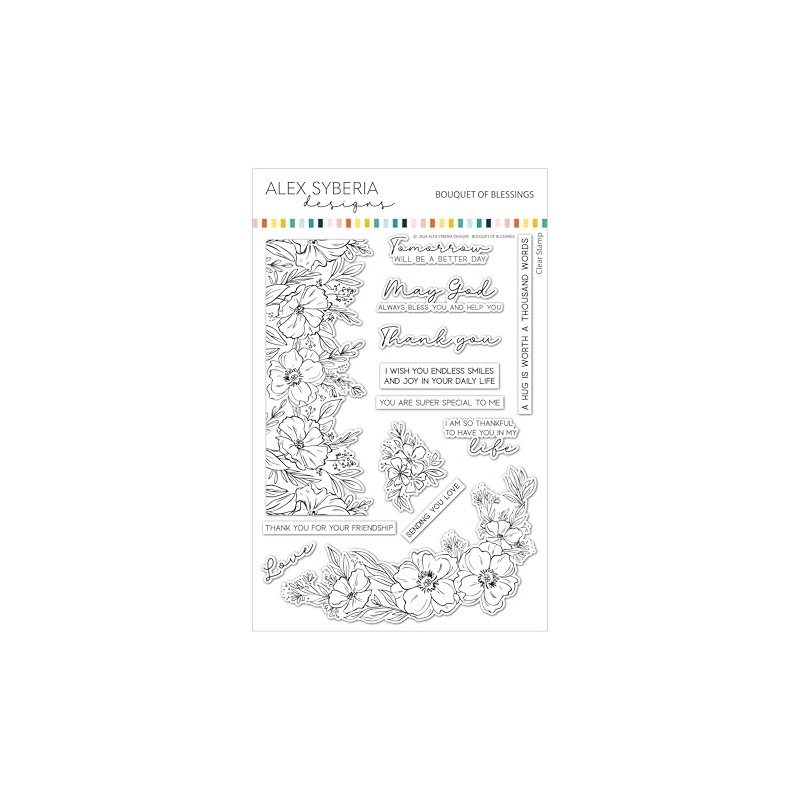 Alex Syberia Designs - Briefmarken-Set Bouquet of Blessings