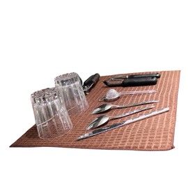 Microfiber Dish Drying Mat 2 Pack 20 X 15 Inch Kitchen Counter Mats Reversible Baby Bottles Dish Dry Pad Super Absorbent