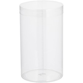 Cotta Pet Cylindrical Case 70 Diameter x H120 mm Lid with 7 Diameter x H12 cm Clear 65884 Pack of 10 3-Pack, Set of 10