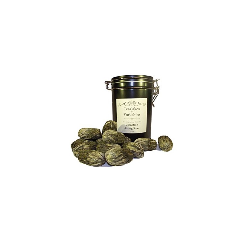 Flowering Tea Artisan Gift Caddy Carnation Strong Stem 15 Tea