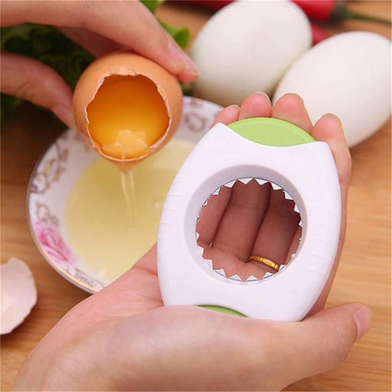 Green Egg Shell Opener Egg Topper Cutter Boiled Opener, Egg